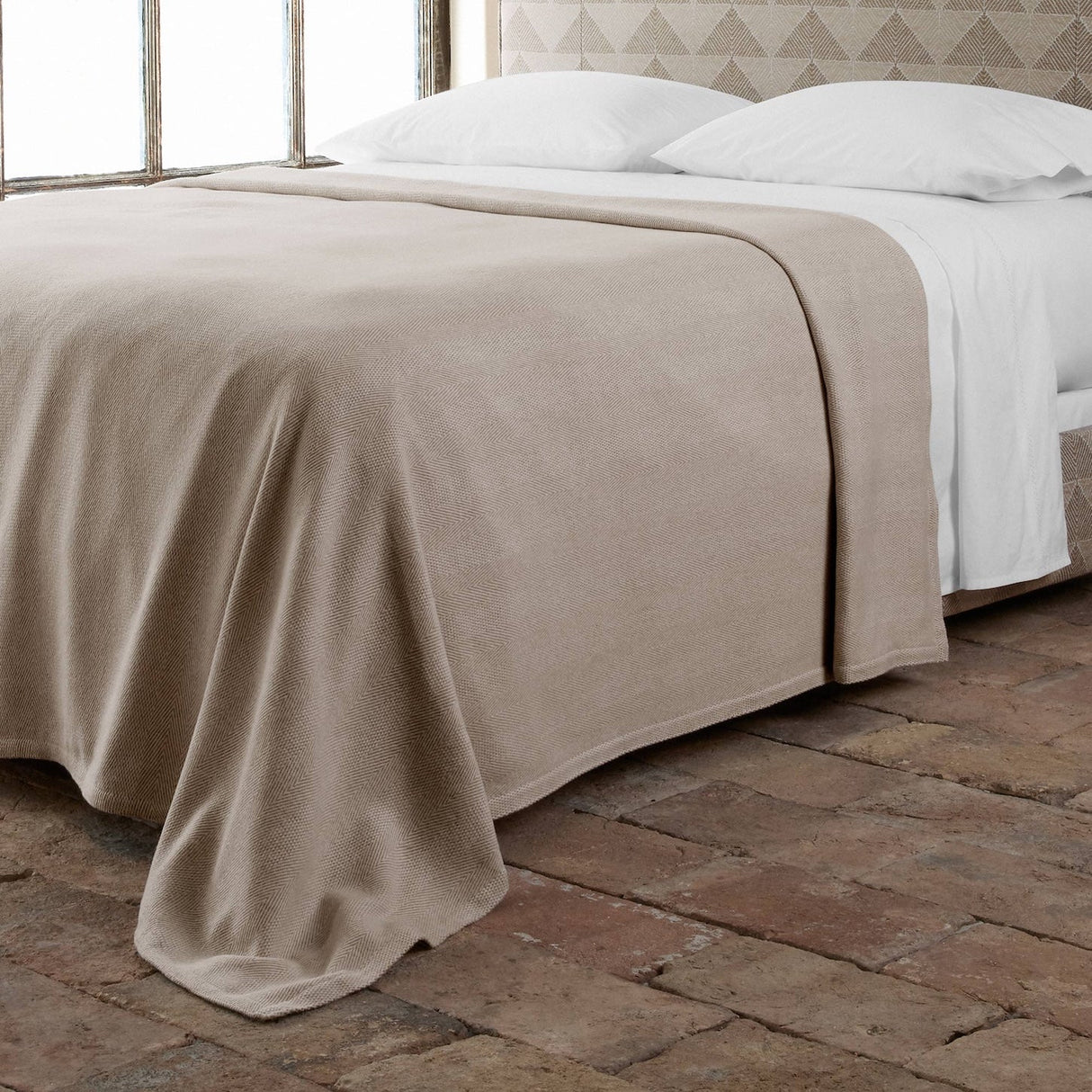 Lavanya Sand Blanket by John Robshaw at Fig Linens and Home - 2