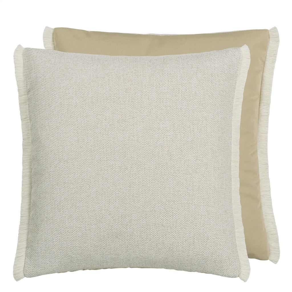 Designers Guild Navarre Ecru Outdoor Decorative Pillow at Fig Linens and Home - 174