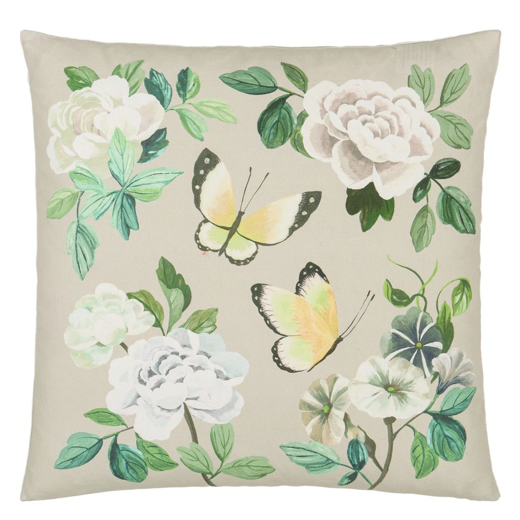 Designers Guild Miraflores Cameo Cotton Decorative Pillow at Fig Linens and Home - 112