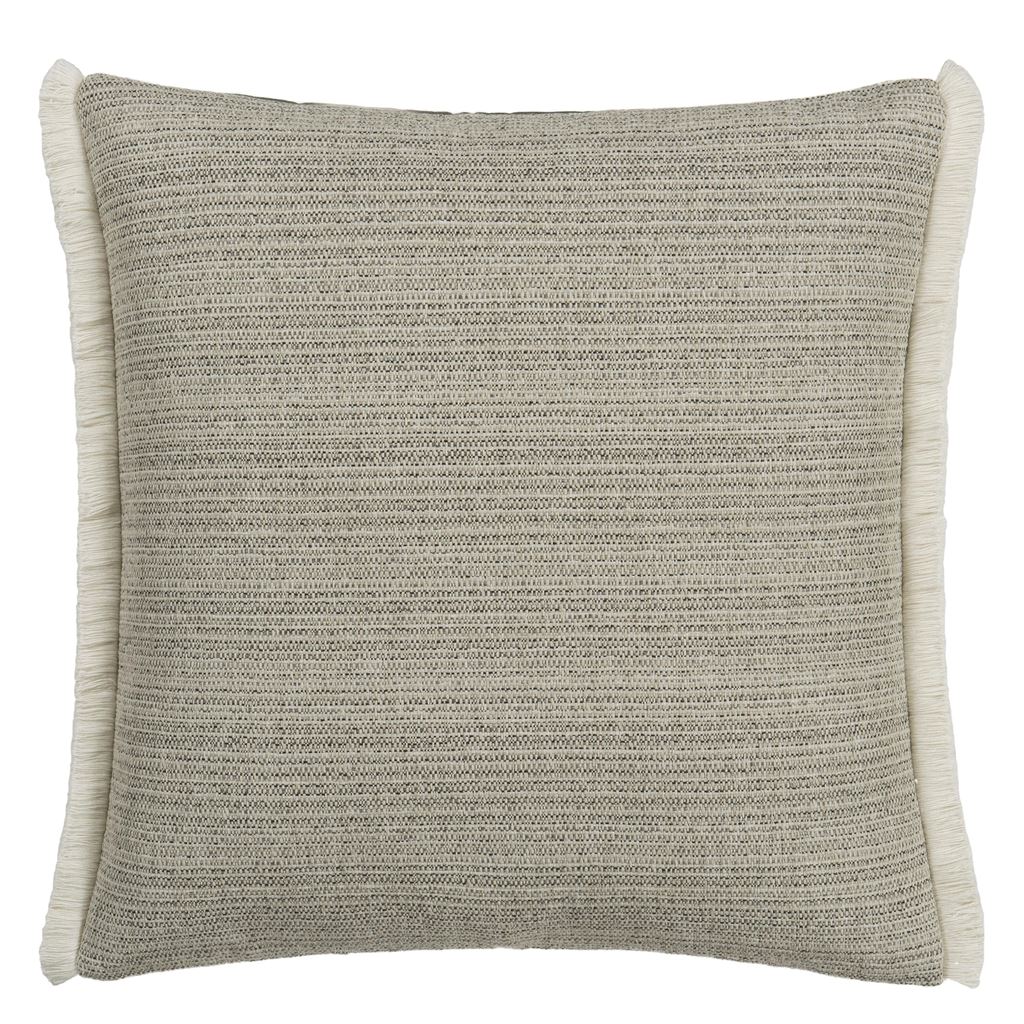 Designers Guild Grayton Graphite Outdoor Decorative Pillow at Fig Linens and Home - 161