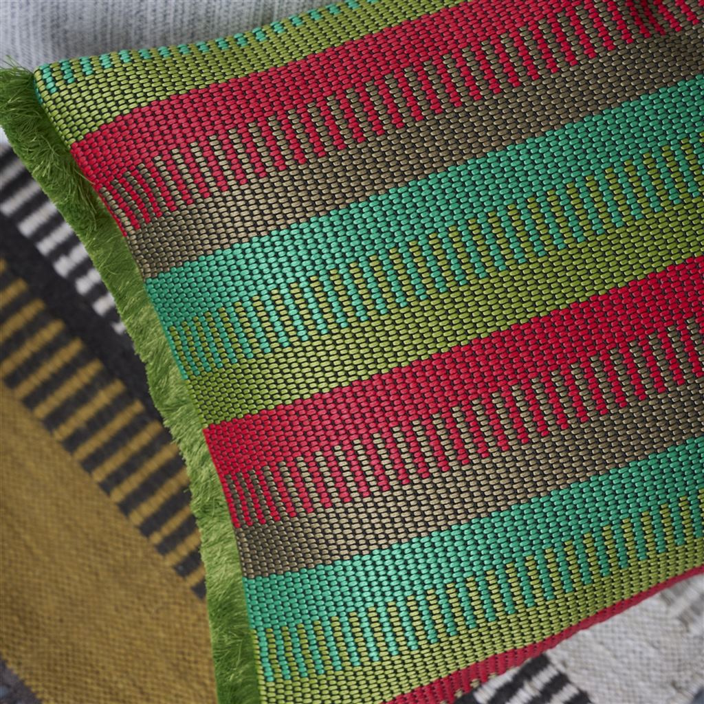 Designers Guild Samarinda Epice Outdoor Decorative Pillow at Fig Linens and Home - 15