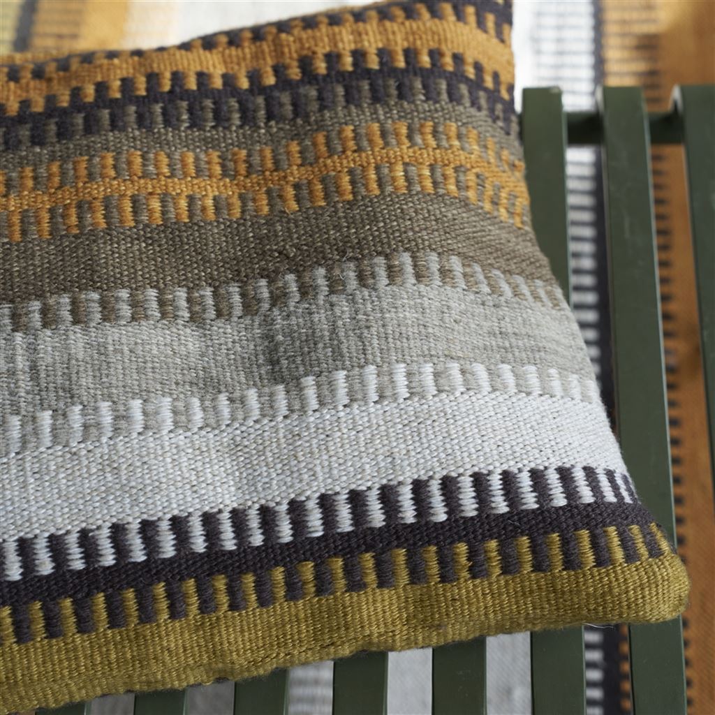 Designers Guild Muturi Natural Outdoor Decorative Pillow at Fig Linens and Home - 11