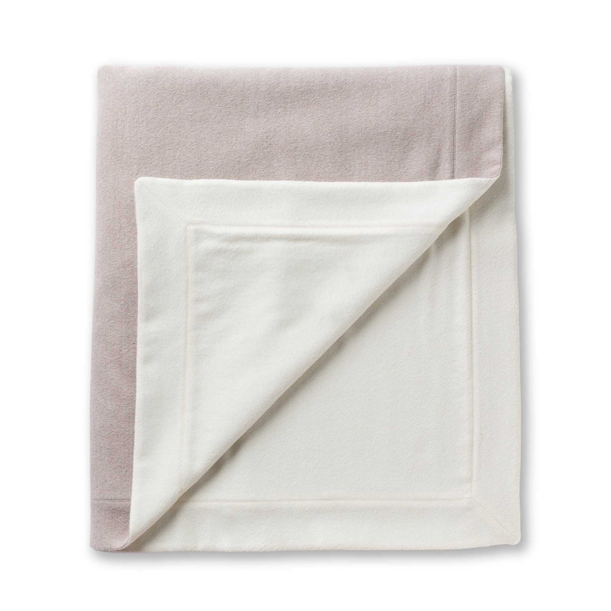 Alicia Adams Alpaca Hudson Bed Blanket at Fig Linens and Home in Ivory and Light Taupe