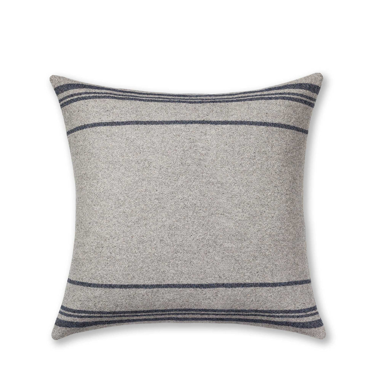 Mazing Euro Pillow in Light Grey / Navy | Alicia Adams Alpaca at Fig Linens and Home
