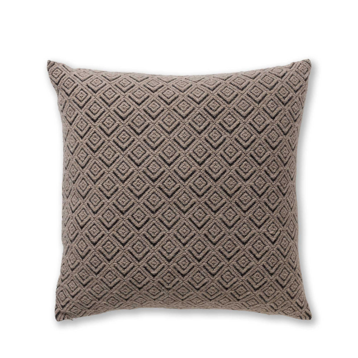 Mystic Euro Pillow in Light Taupe / Black | Alicia Adams Alpaca at Fig Linens and Home