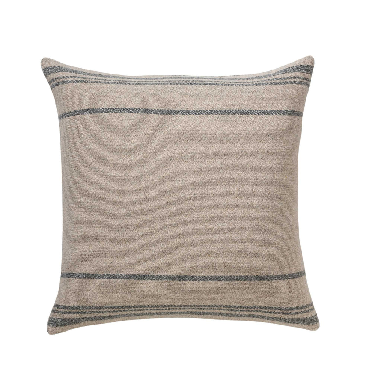Mazing Euro Pillow in Light Taupe / Dark Grey | Alicia Adams Alpaca at Fig Linens and Home