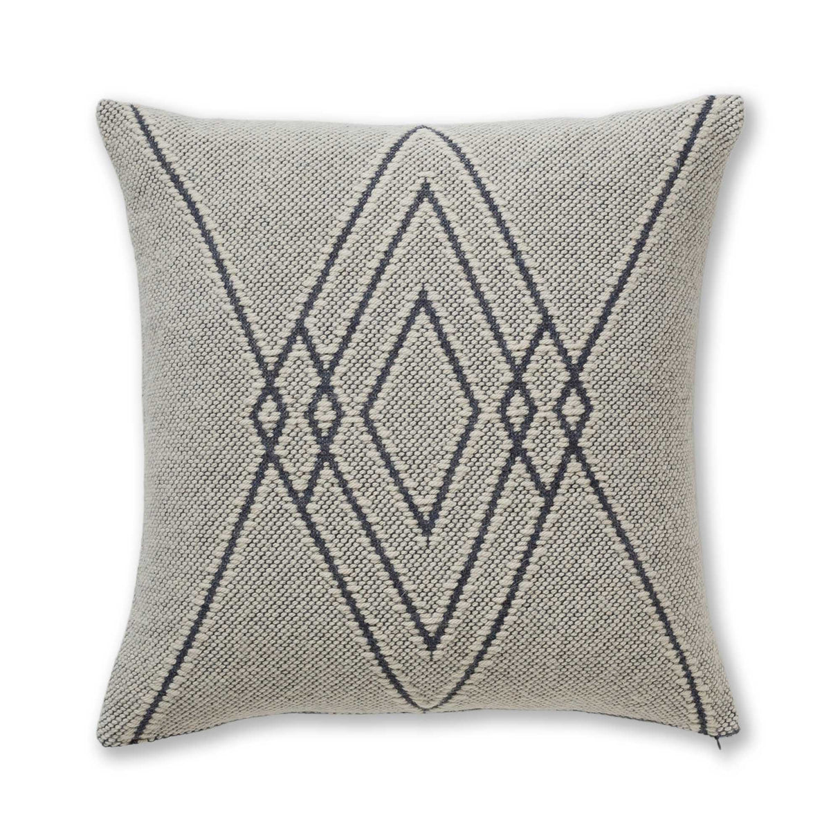 Mystic Square Pillow in Ivory / Blue | Alicia Adams Alpaca at Fig Linens and Home