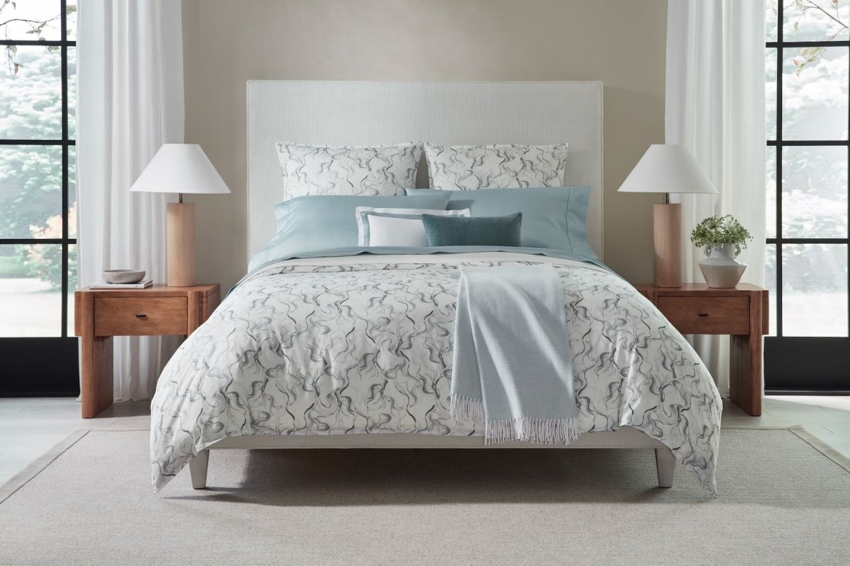 Muro Poolside Full and Queen Duvet Cover 88X92 | Sferra at Fig Linens and Home