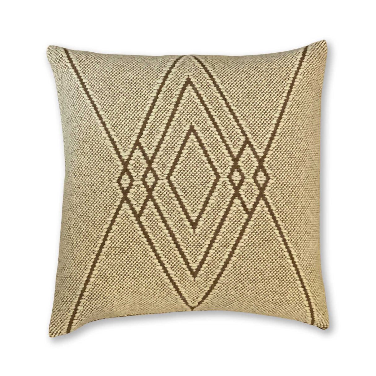 Mystic Square Pillow in Cognac / Beige | Alicia Adams Alpaca at Fig Linens and Home