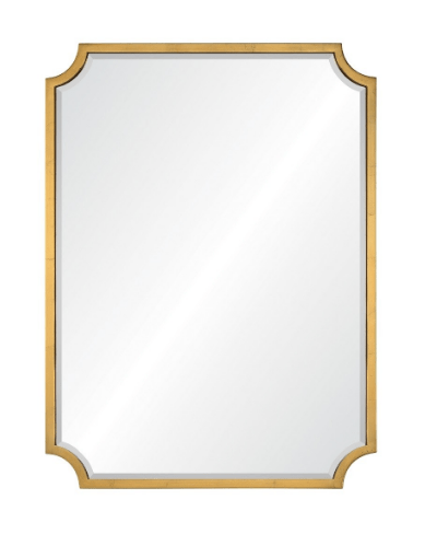 20669-bgl Burnished Gold Leaf Wall Mirror by Mirror Image Home | Fig Linens and Home