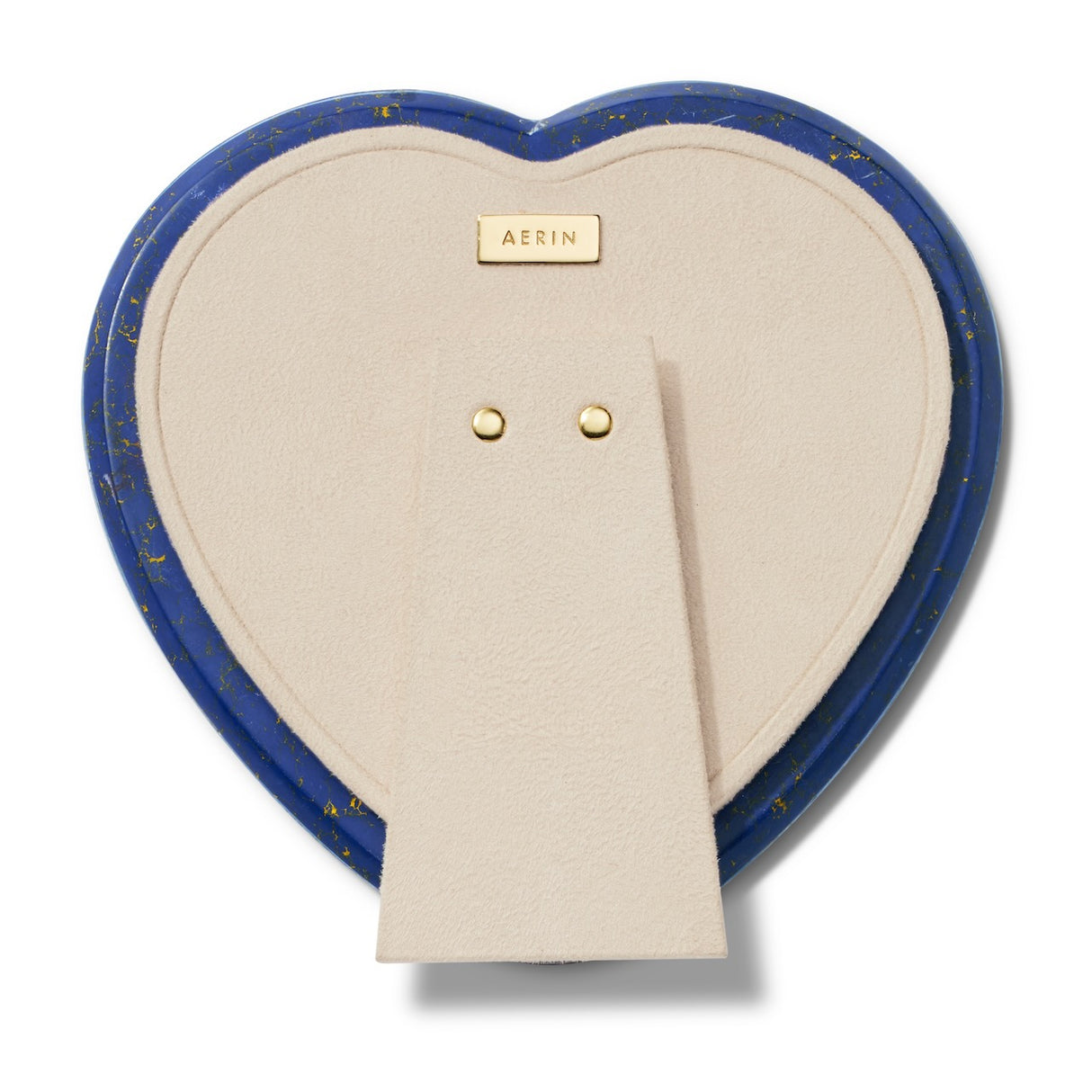 Cassiel Mosaic Heart Frame in Lapis by AERIN at Fig Linens and Home 3