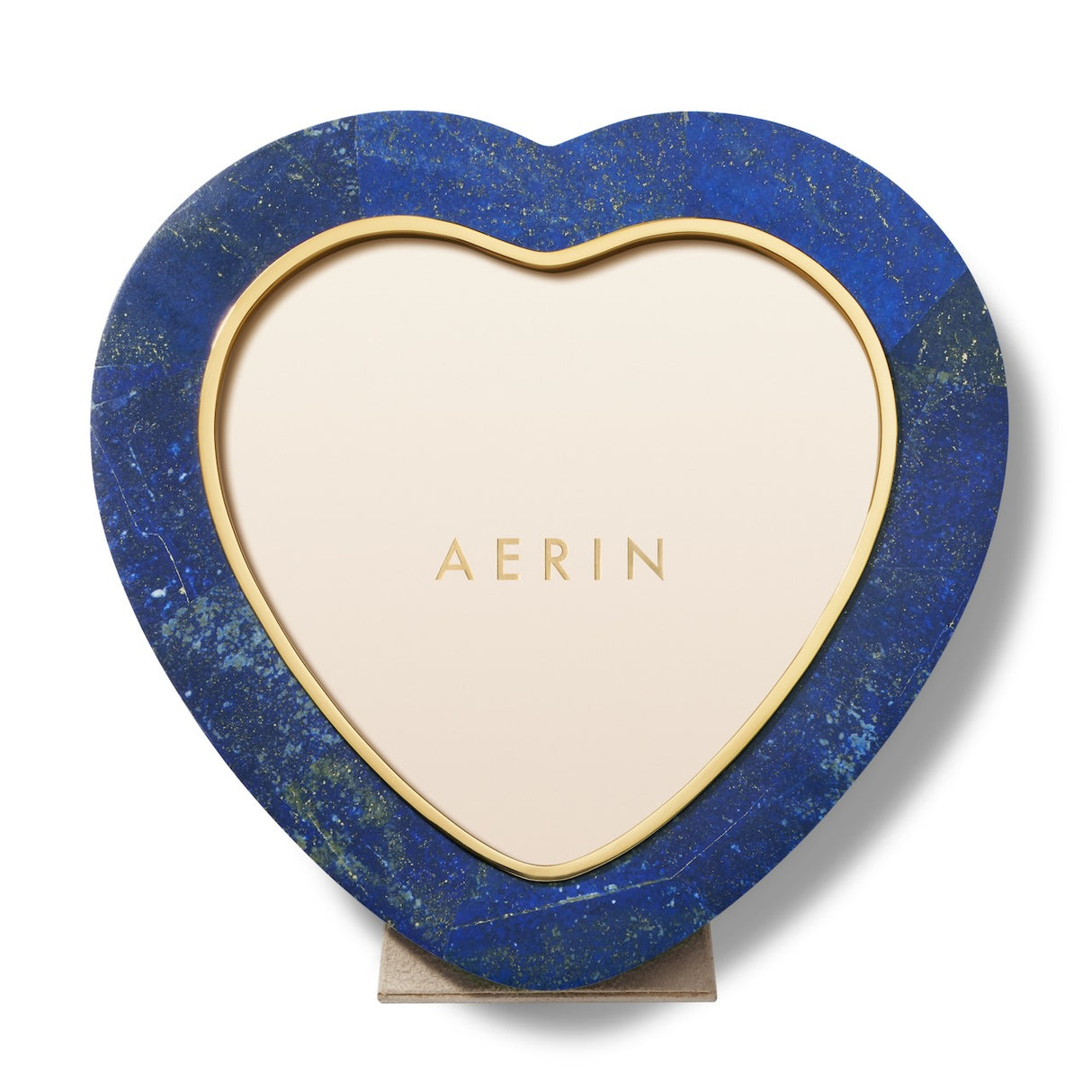 Cassiel Mosaic Heart Frame in Lapis by AERIN at Fig Linens and Home 2
