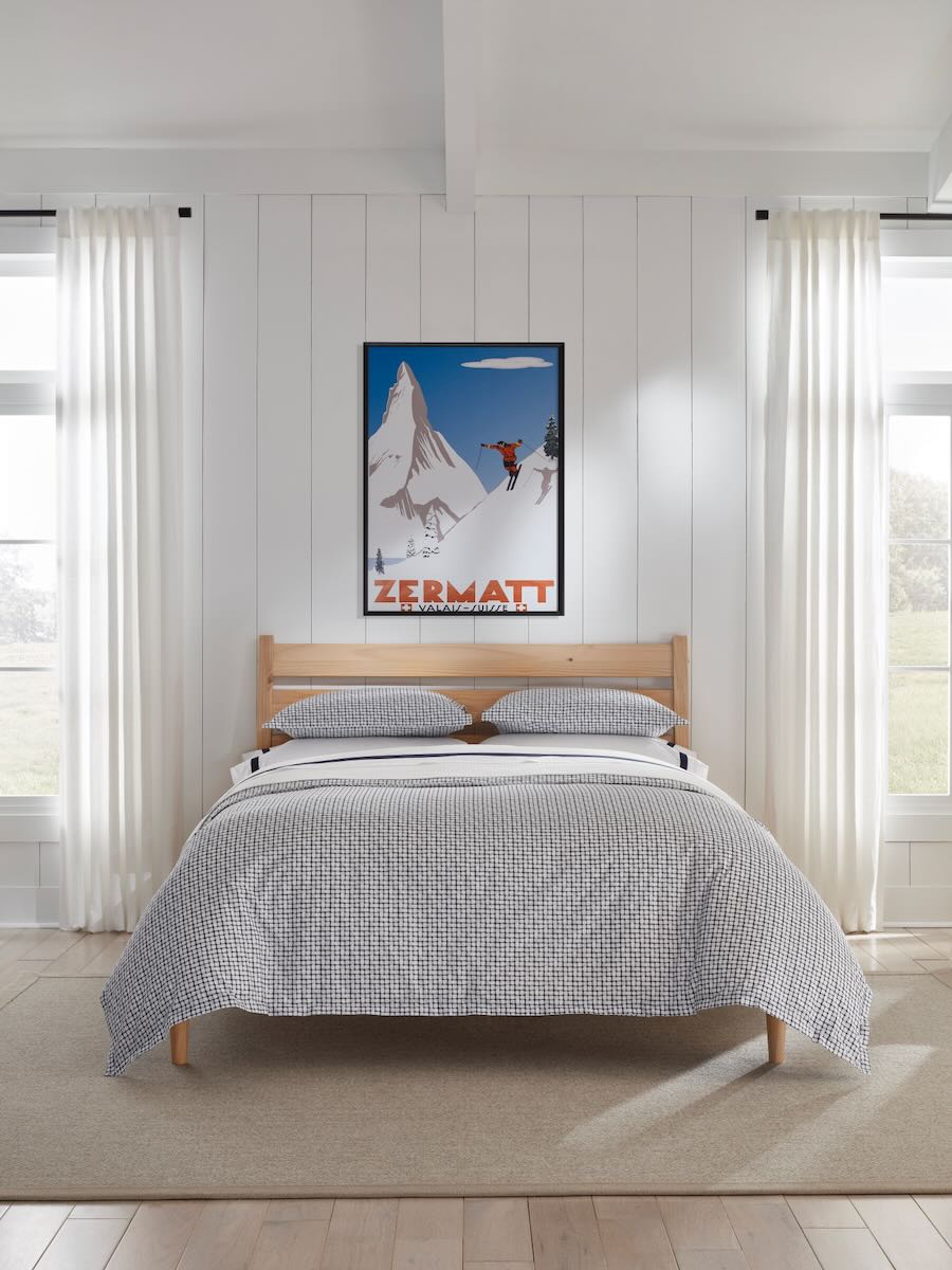 Caselle Navy Twin Duvet Cover 68X86 | Sferra at Fig Linens and Home