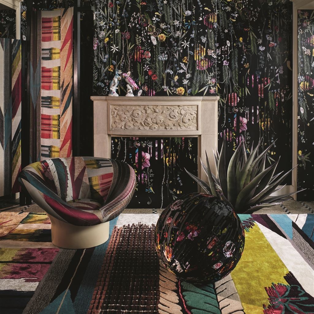 Designers Guild Christian Lacroix Geisha Prisme Rug - Standard Rug 8’6” x 5’3” Multicolored at FIG LINENS AND HOME - 4