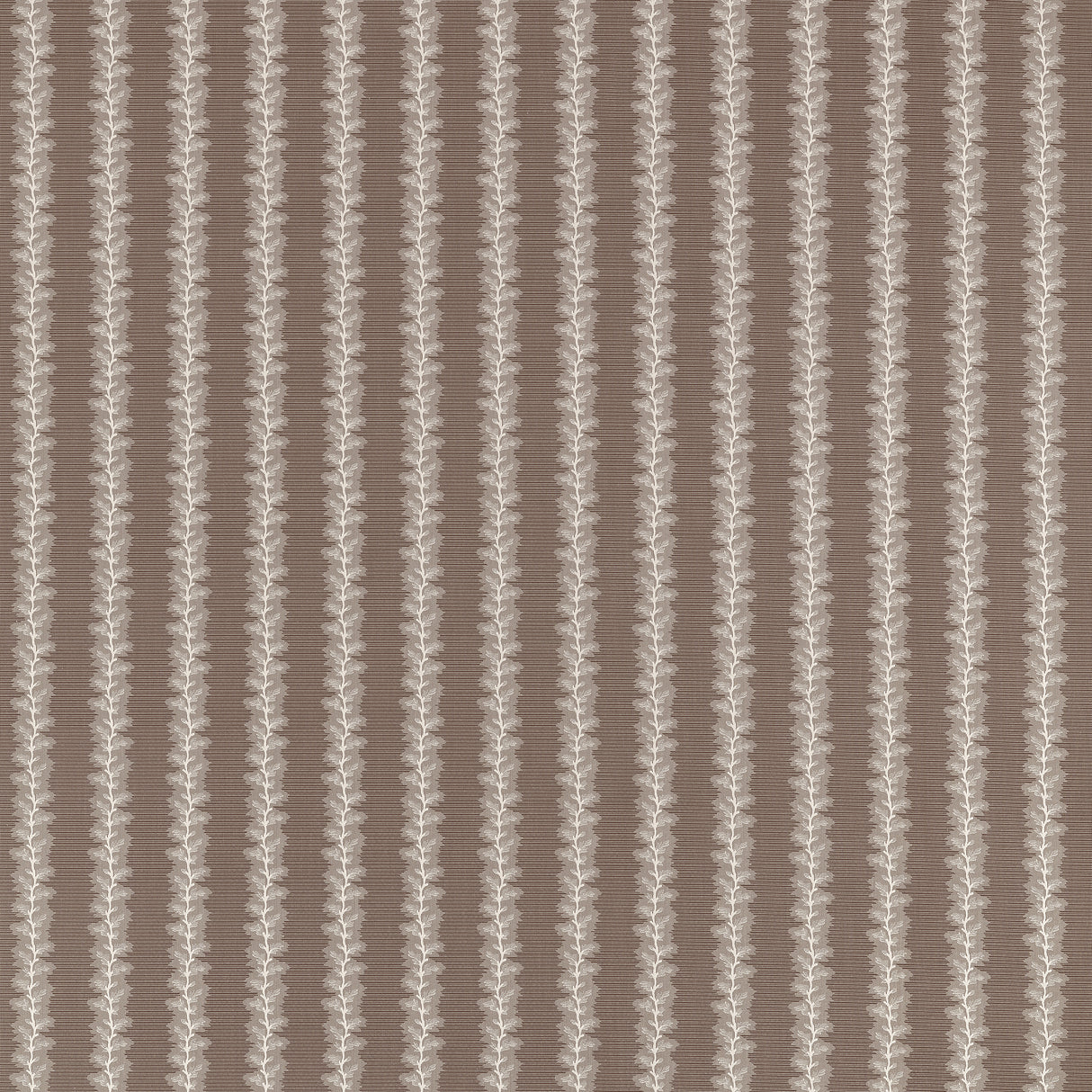 Swatch of French Stripe Brown Fabric - Anna French by Thibaut at Fig Linens and Home