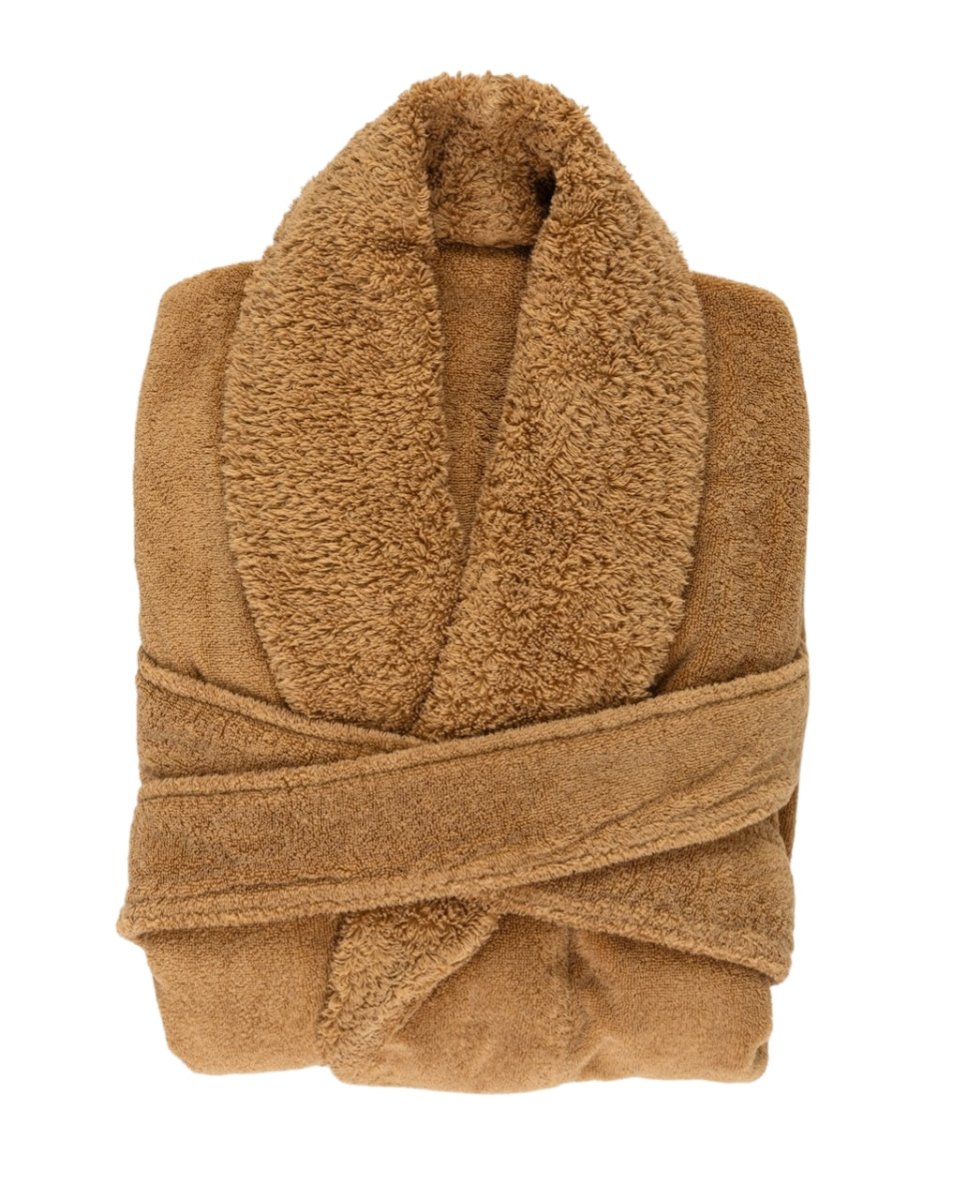 Comfy Robe | Habidecor Abyss Bathrobes in Croissant 716 at Fig Linens and Home