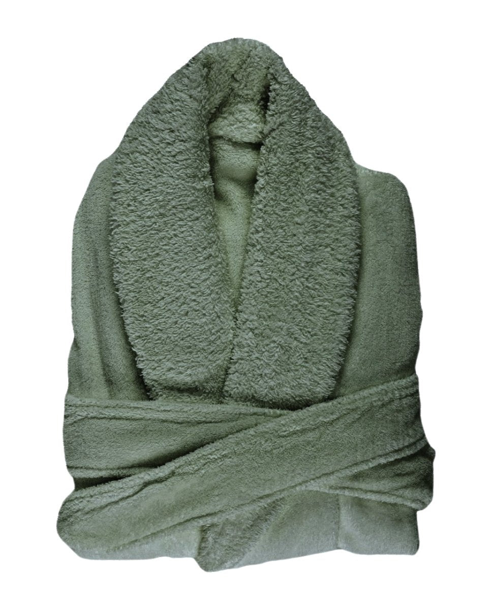 Comfy Robe | Habidecor Abyss Bathrobes in Evergreen 280 at Fig Linens and Home