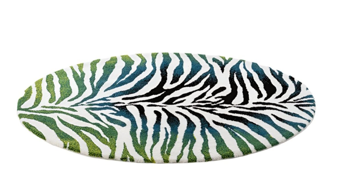 Habidecor Rug - Abyss Karoo Forest Green Rug 205 on White Background 3