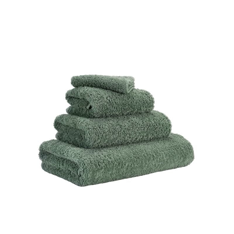 Abyss Super Pile Wash Cloth 12x12 Evergreen 280 - View 2 at Fig Linens and Home