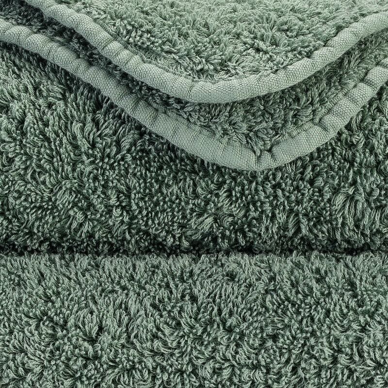 Abyss Super Pile Bath Sheet 40x72 Evergreen 280 - Swatch at Fig Linens and Home