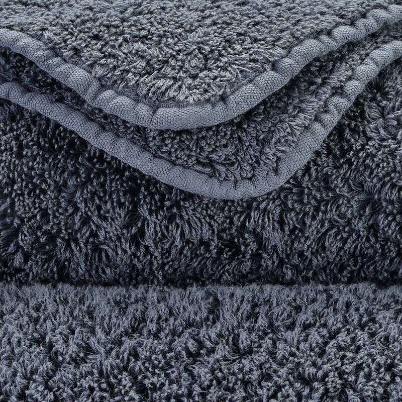 Abyss Super Pile Wash Cloth 12x12 Denim 307 - Swatch at Fig Linens and Home