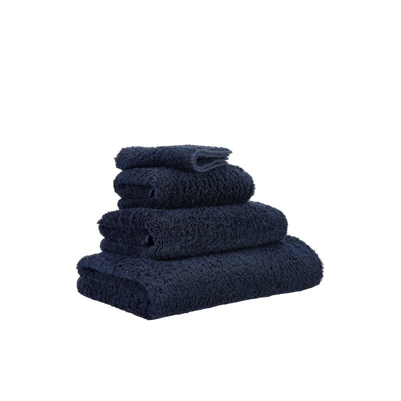 Abyss Super Pile Euro Guest Towel 17X24 Navy Blue 314 - View 2 at Fig Linens and Home