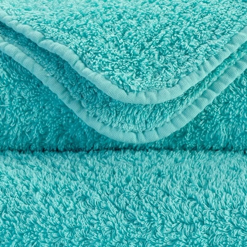 Abyss Super Pile Bath Sheet 40x72 Turquoise 370 - Swatch at Fig Linens and Home