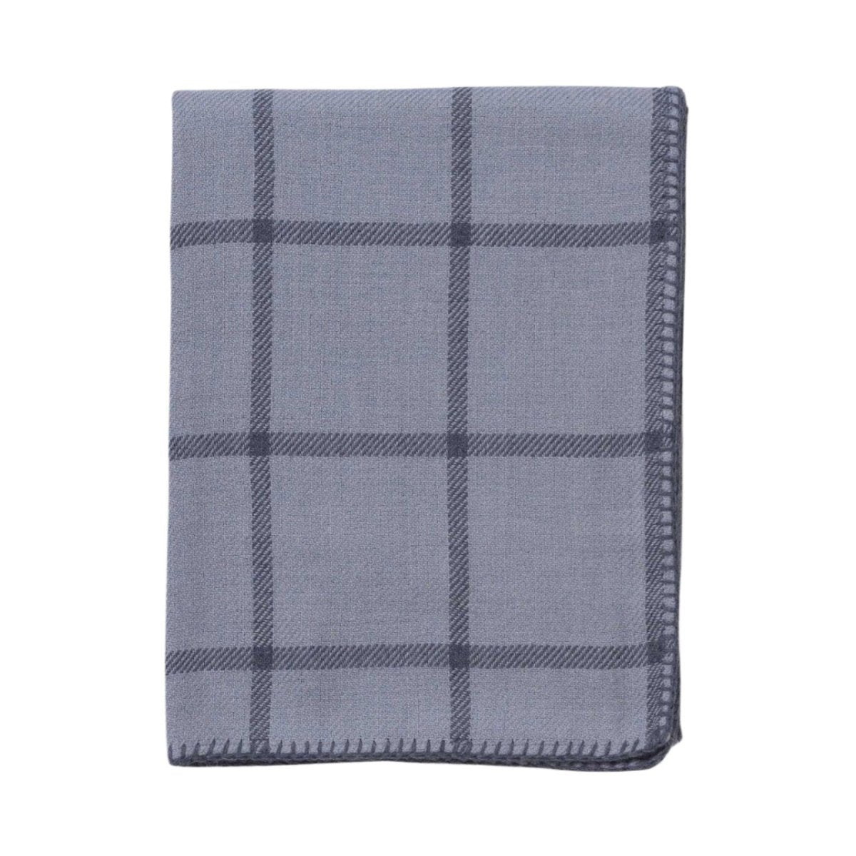 Alicia Adams Alpaca Graydon Throw in Chambray Blue and Denim at Fig Linens and Home