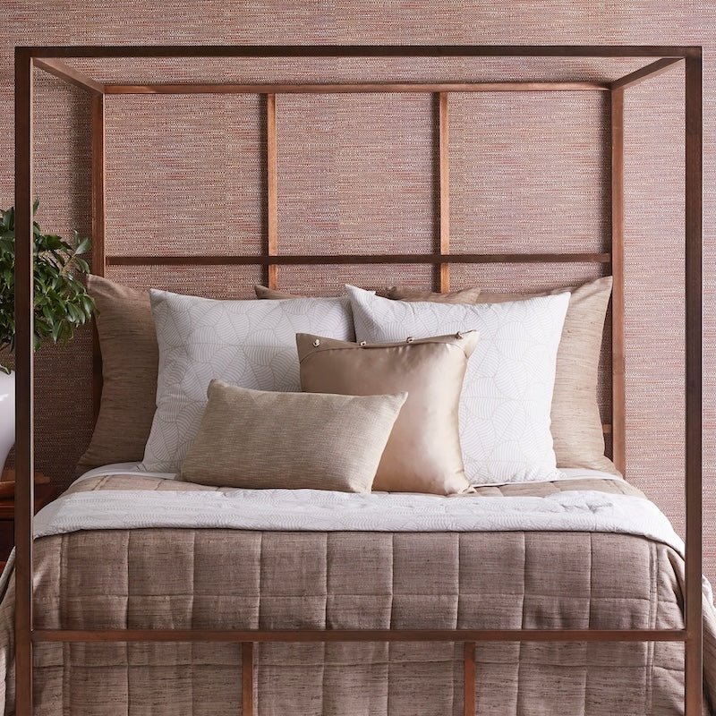 Ann Gish Bedding - Aryballos Sand Coverlets - Met x Ann Gish Collection at Fig Linens and Home