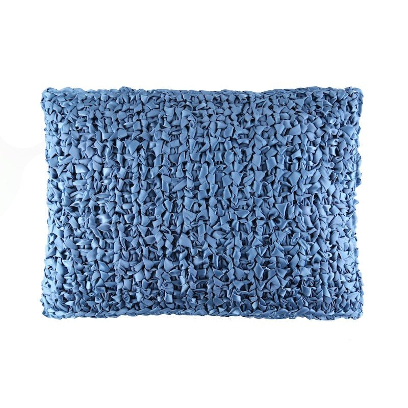 Blue Ribbon Knit Lumbar Pillows by Ann Gish - Fig Linens and Home