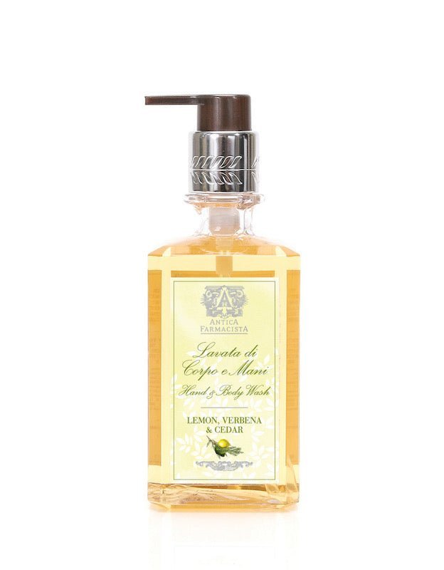 Antica Farmacista Lemon Verbena &amp; Cedar Hand and Body Wash - Fig Linens and Home