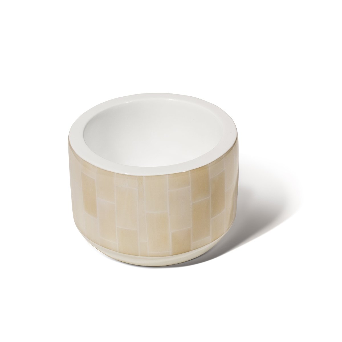 LaDorada Bone Bottle Coaster - 5.1'' x 5.1'' x 3.1'' Bone at FIG LINENS AND HOME - 2