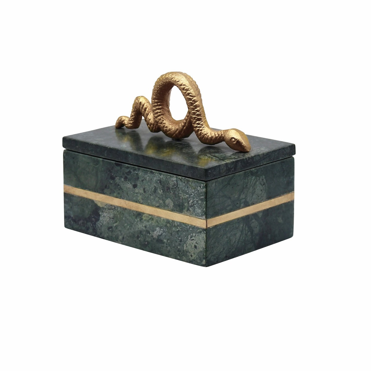 Boa Green Marble Box by Worlds Away