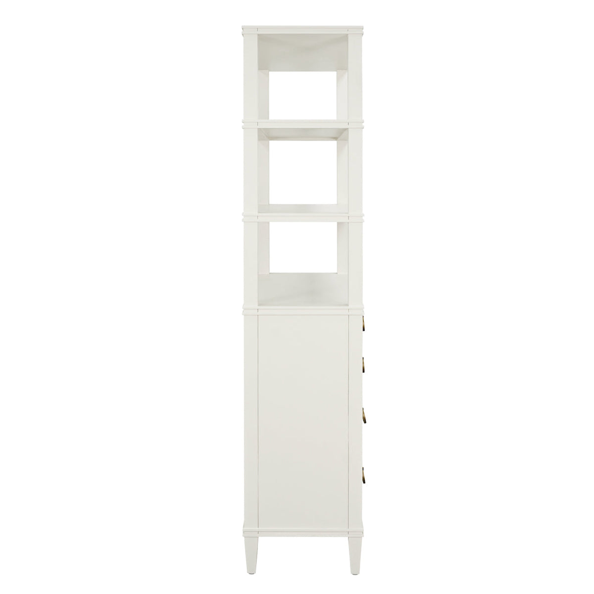 Worlds Away Brooke Antique White Etagere at Fig Linens and Home - Side