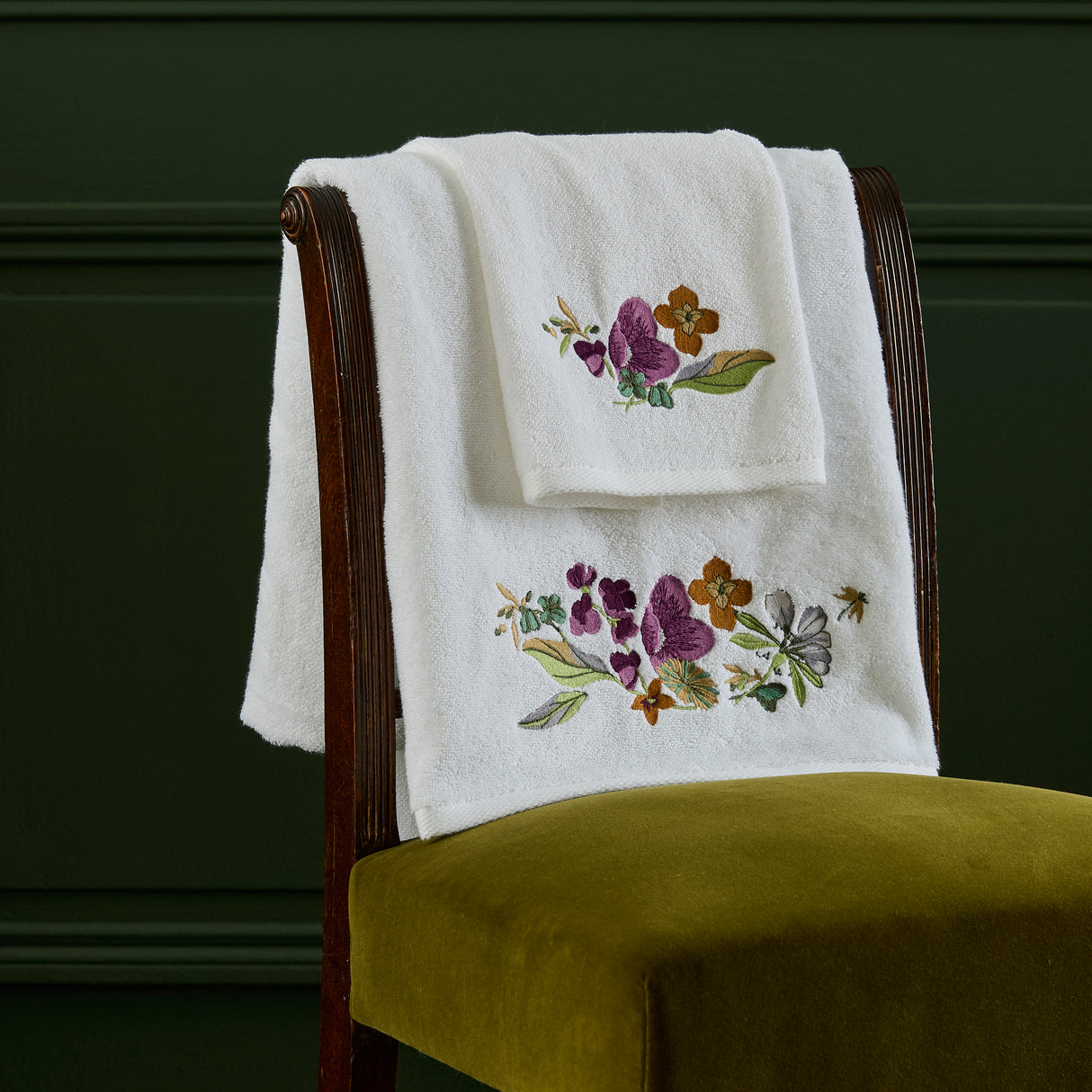 Fleurs Towels by Yves Delorme