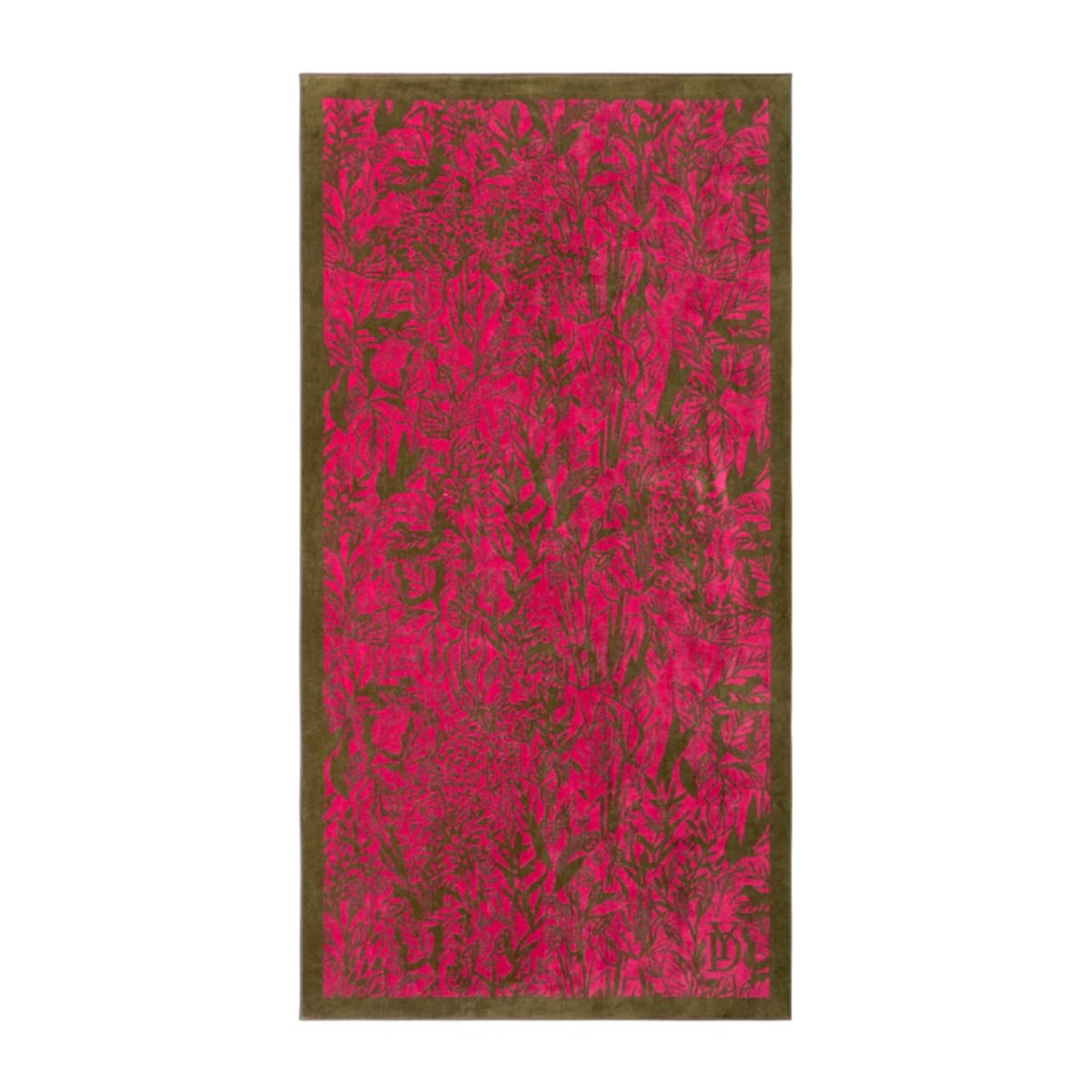 Beach Towel - Sao Fuchsia Yves Delorme Organic Cotton Pool or Beach Towel 1