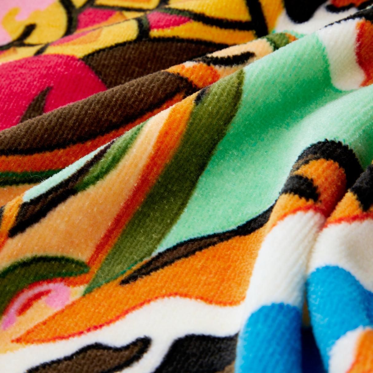 K Circus Printed Velour Beach Towel by Kenzo Paris