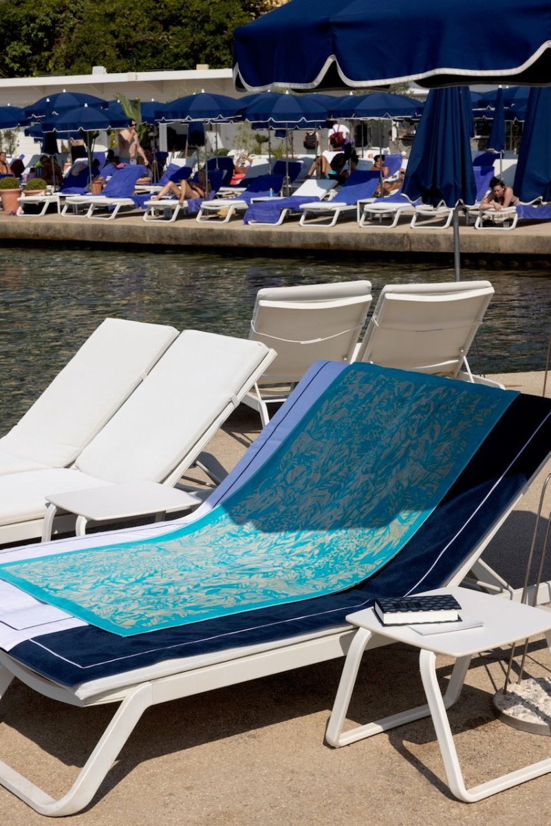 Beach Towel - Sao Lagon Yves Delorme Organic Cotton Pool or Beach Towel 3