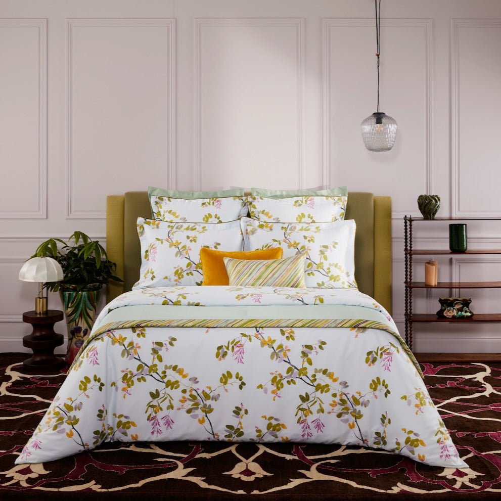 Yves Delorme Luciole Organic Cotton Bedding - Sheets, Duvets, Shams at Fig Linens & Home Lifestyle 3