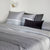Bedding Detail - Yves Delorme Alton Grey Bedding | Hugo Boss at Fig Linens and Home