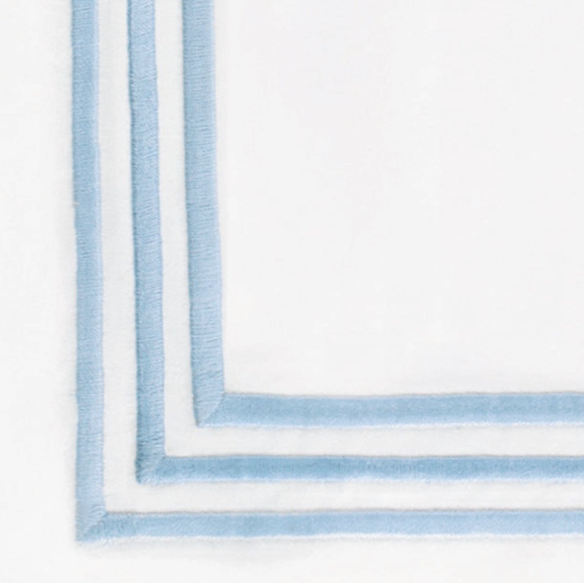 Matouk Bel Tempo Bespoke Custom Bedding - Full / Queen Flat Sheet 94" x 112" 350 Thread Count - Sierra Percale Cotton at FIG LINENS AND HOME - 2