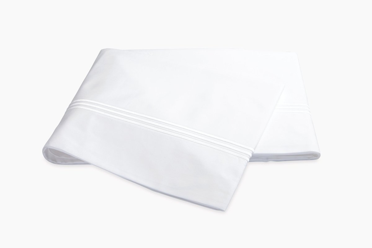 Matouk Bel Tempo Full/Queen Flat 96 x 112 White