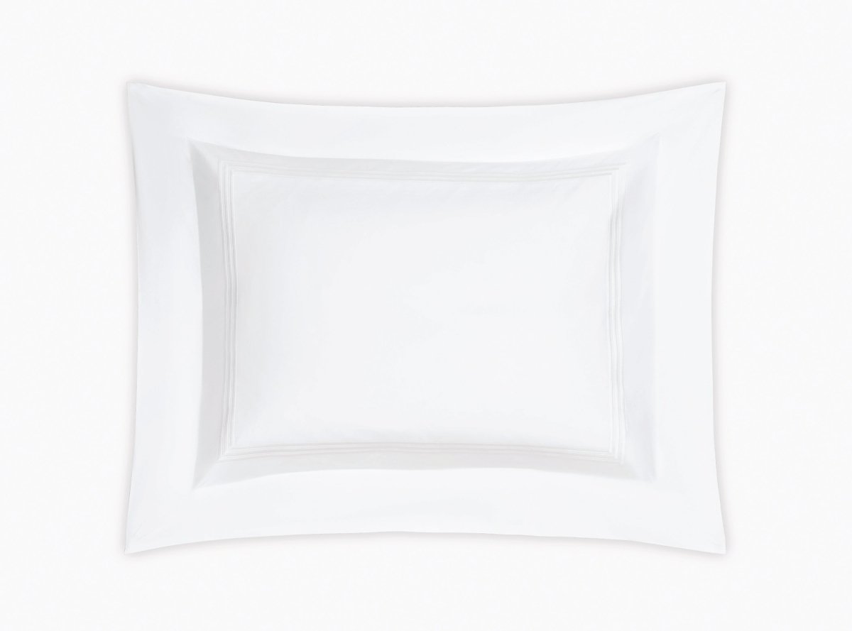 Matouk Bel Tempo King Sham 21 x 36, 3" flange White
