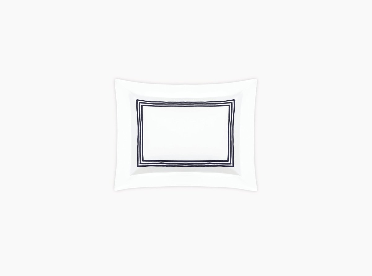 Matouk Bel Tempo Boudoir Sham 12 x 16, 2" flange Navy