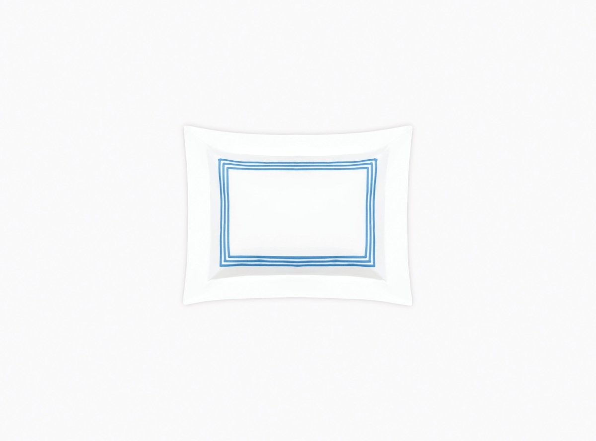 Matouk Bel Tempo Boudoir Sham 12 x 16, 2" flange Ocean
