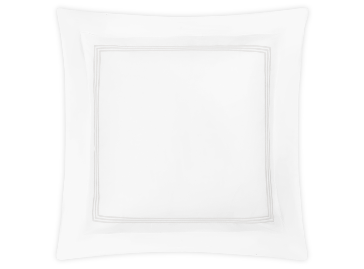 Matouk Bel Tempo Euro Sham 27 x 27, 3" flange White