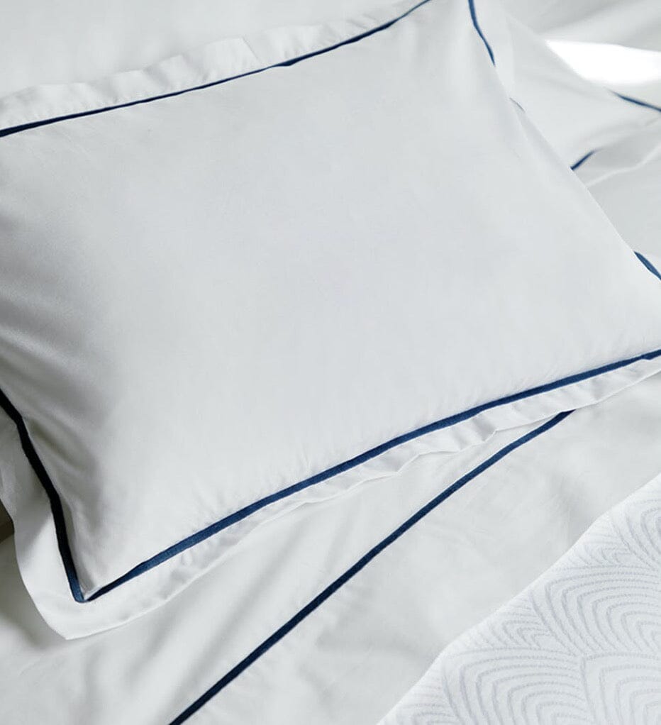 Matouk Bergamo Baltic Bedding - Giza Percale Sheets and Duvets at Fig Linens
