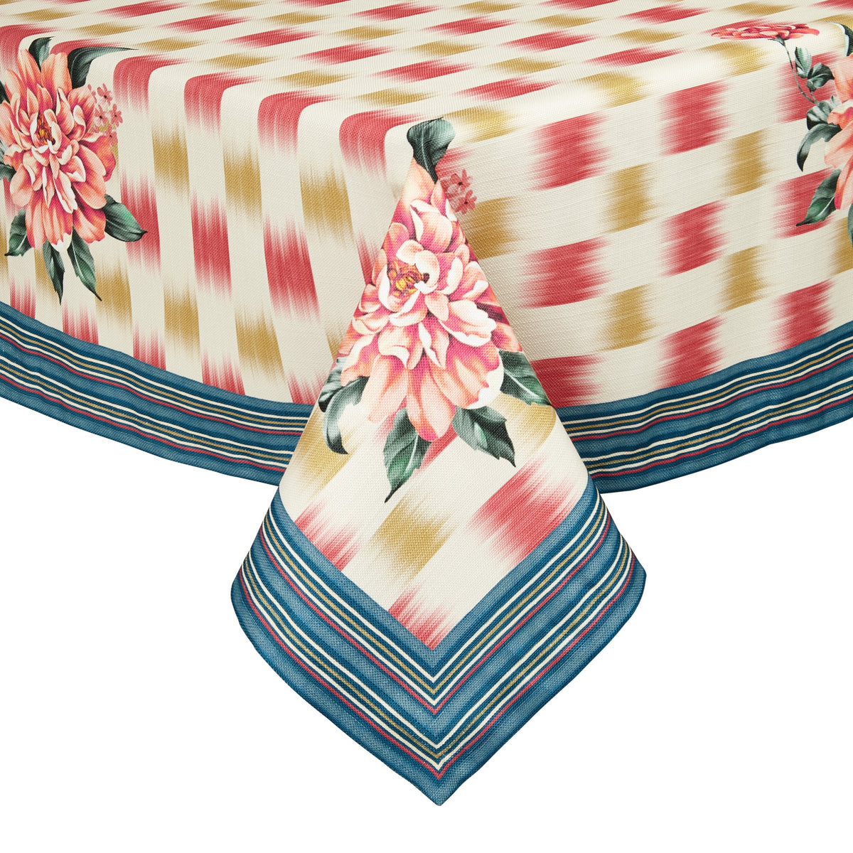 Bermuda Pink Floral Tablecloth | Mode Living at Fig Linens and Home