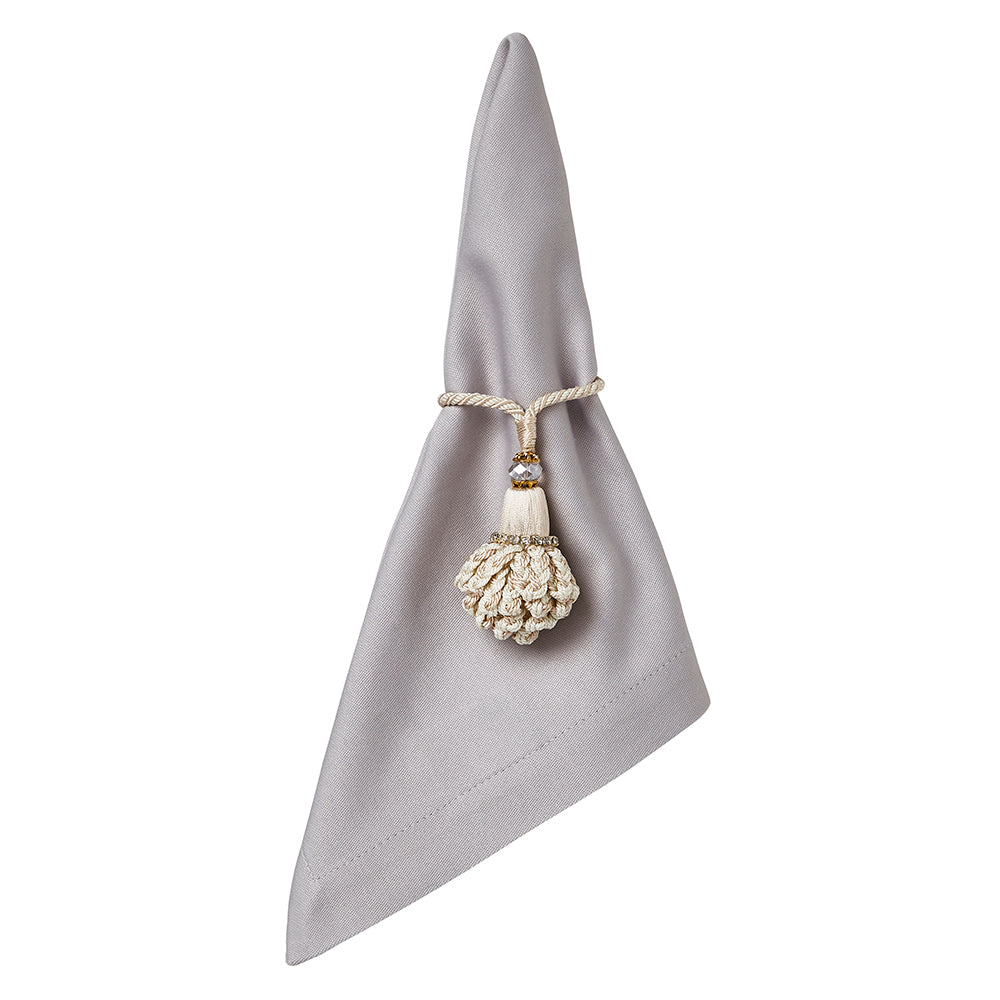 Brussels Solid Gray Napkin | Mode Living at Fig Linens and Home