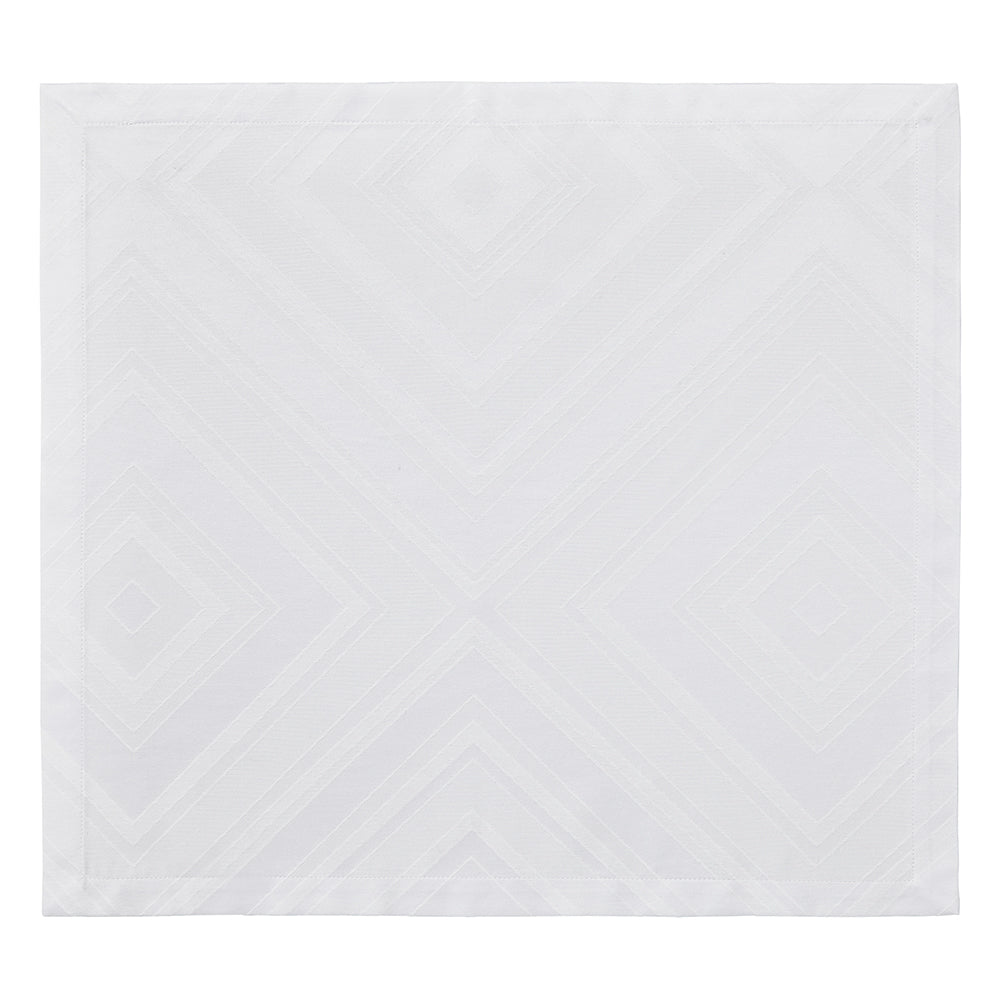 Brussels Patterned White Napkin Detail 4 | Mode Living at Fig Linens and Home